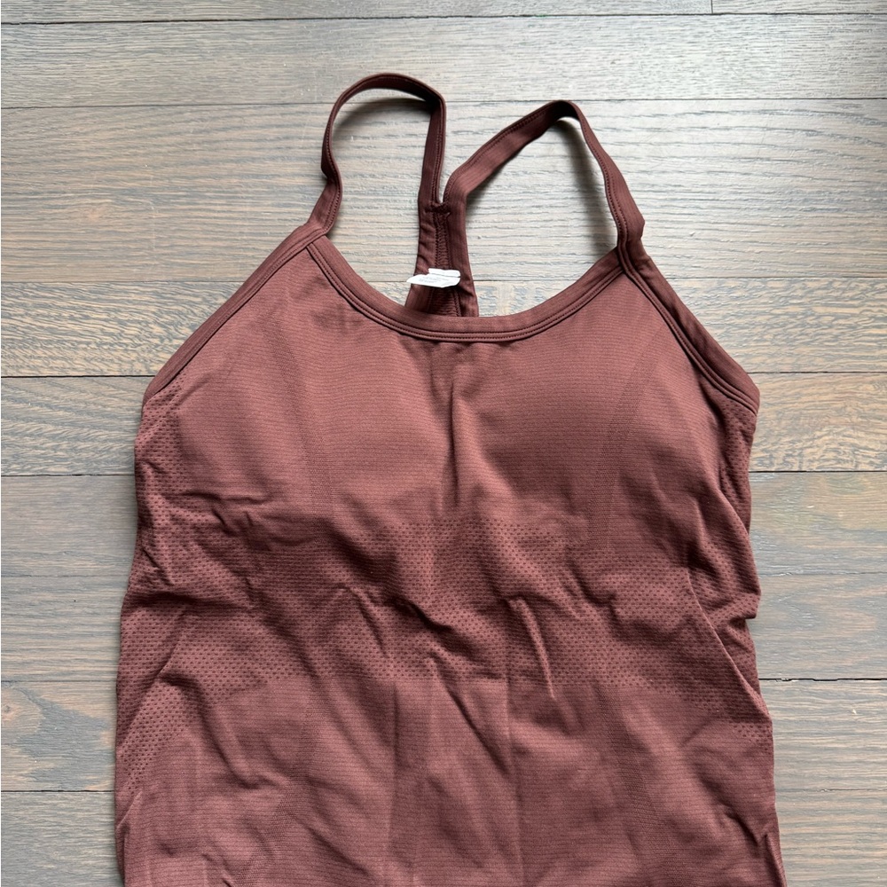 Brown workout tank S